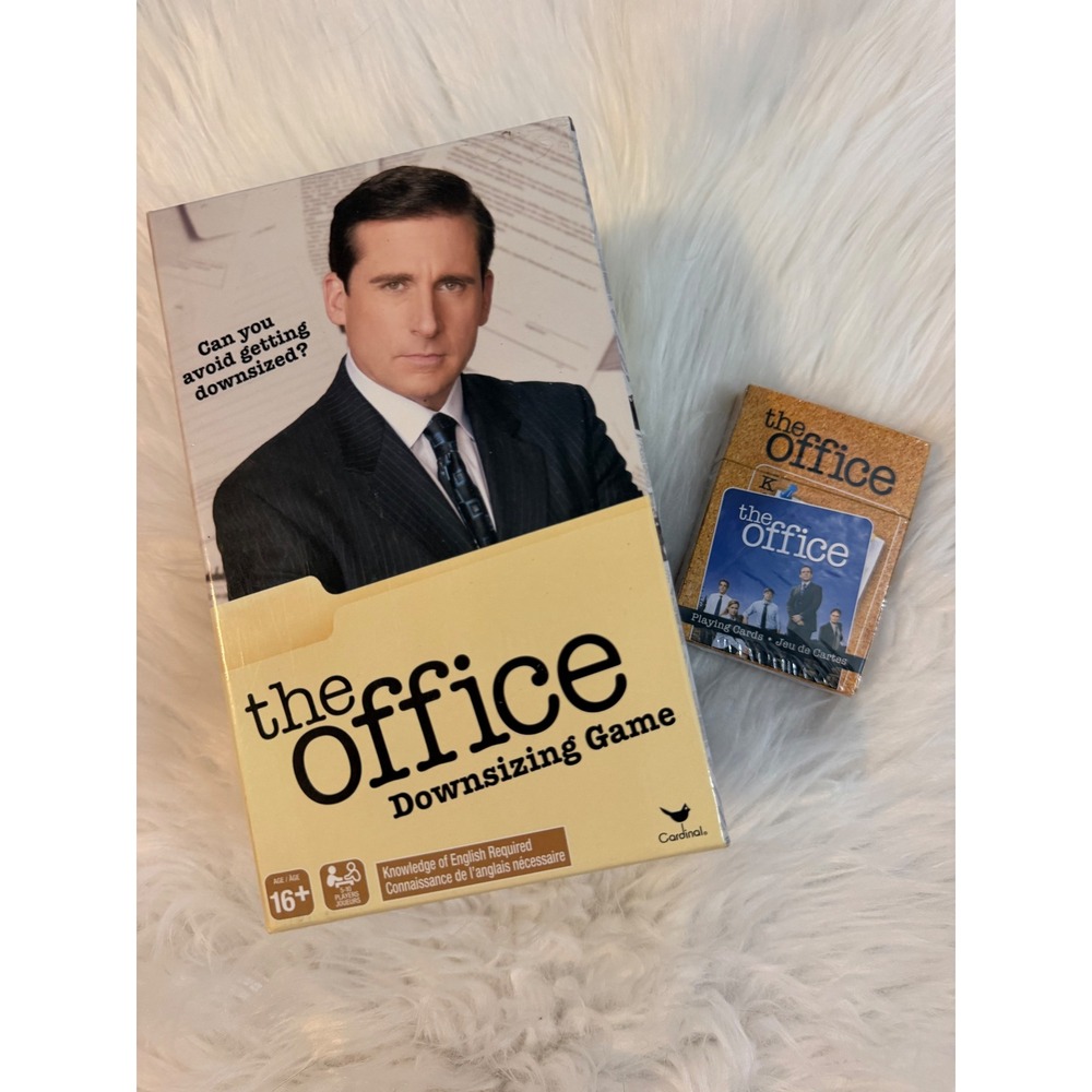The Office Downsizing Game Cardinal Board Game & Playing Cards Bundle New Sealed